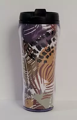 Vera Bradley 16 Oz. TRAVEL MUG - Painted Feathers • $14.99