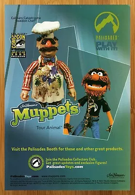 2003 Palisades Muppets Action Figures Print Ad/Poster Animal Swedish Chef Toys • $14.99