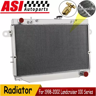 4 Rows Radiator FOR 98-02 Toyota Landcruiser 100 Series HDJ100R FZJ105R HZJ105R • $312.55