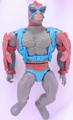 1982 HE-MAN-MASTERS OF THE UNIVERSE MOTU SERIES 1 STRATOS W RED WINGS FIGURE • $23.97