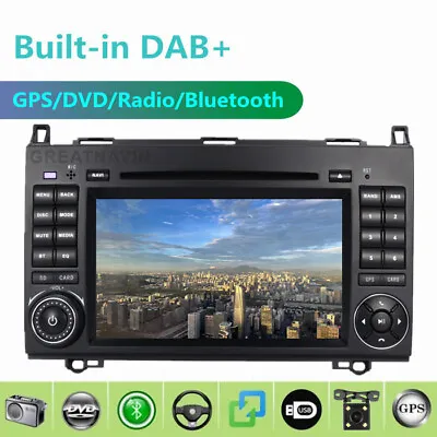 Car Stereo Sat Nav For Mercedes Benz A B Class Vito Viano Sprinter DVD DAB+Radio • £236.99