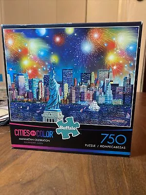 Cities In Color Manhattan Celebration By Alexander Chen 750 Piece Jigsaw Puzzle • $8.99