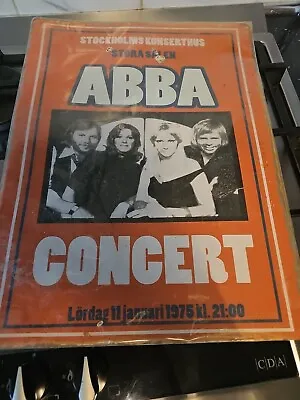 Abba Metal Poster 1975 Concert 12X16  • £12.99