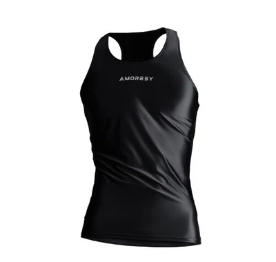 £22 • Buy AMORESY Uranus Glossy Lycra Sleeveless Vest - Size L - UK SELLER Item In UK
