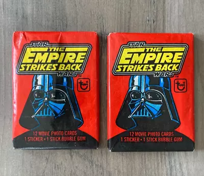 1980 Topps Star Wars THE EMPIRE STRIKES BACK Lot Of 2 Sealed Wax Packs • $15