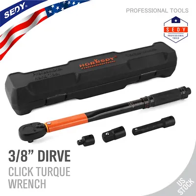 3/8  Drive Click Torque Wrench Snap Socket Ratcheting 10~80 FT-LB/13.6~108.5N-M • $26.99