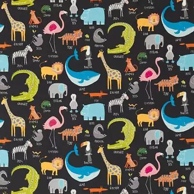 £167 • Buy Roman Blind Scion Animal Magic Tutti Frutti Blackboard Interlined Track MTM