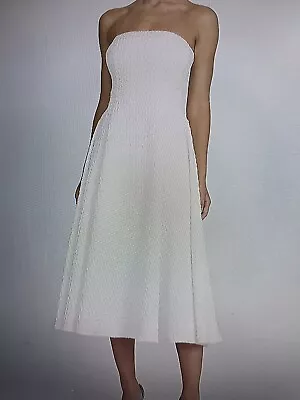 $110 • Buy BY JOHNNY CARRIE STRAPLESS DRESS IVORY Size 6 BRAND NEW