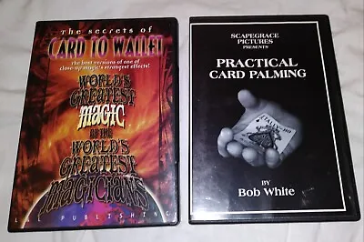 2 DVD Bob White Practical Card Palming L&L Card To Wallet Bendix Elmsley Mendoza • $59