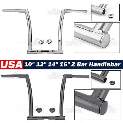 $69.99 • Buy 10'' 12'' 14'' 16'' Ape Monkey Z Bar Handlebar For Harley Dyna Softail Touring