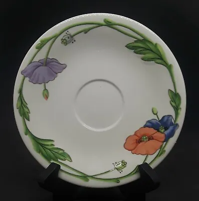 Set Of 2 Villeroy & Boch Amapola 6-3/8  Saucers • $7.99