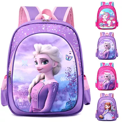 $26.49 • Buy Kids Girls FROZEN ELSA Backpack Childrens School Book Bags Rucksack Travel Bag