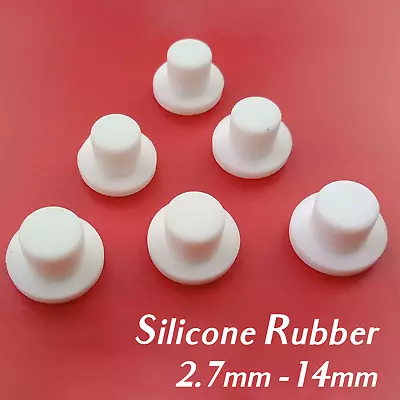 Snap-in Hole Plug Silicone Rubber Hollow Hole Cover End Cap Gasket Plug 15~30mm • £2.15