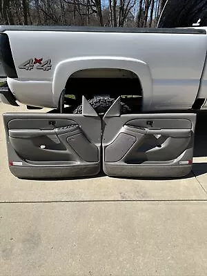 💥03 - 07 Chevy Silverado GMC Sierra Door Panels LH Driver RH Passenger Pewter • $380