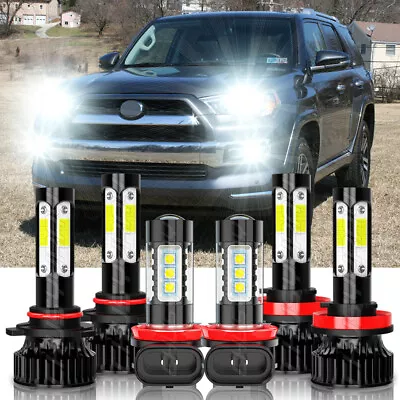 For Toyota 4Runner 2010-2020 LED Headlight Bulbs Kit High/Low Beam Fog Light • $39.99