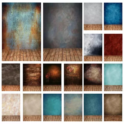 Tie-dyed Printed Backgrounds Wood Floor Photography Backdrop Studio Props • $11.79