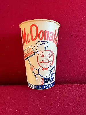 1950's McDonald's  Un-Used  SPEEDEE Logo (12oz) Paper Cup (Scarce / Vintage) • $49