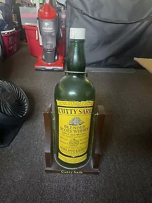 Vintage Cutty Sark Whiskey Large 1 Gallon Bottle W/ Stand Bar Display Empty • $200