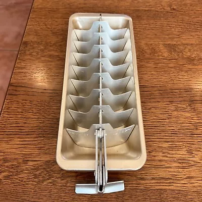 Vintage Aluminum Metal Ice Cube Tray T-Pull Handle • $11.95