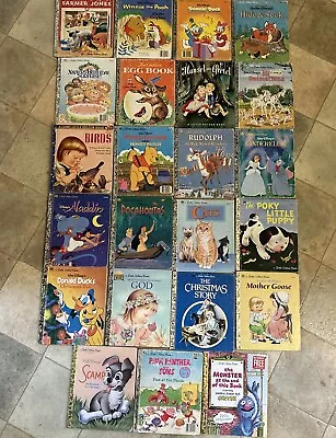 Lot Of 23 Vintage Little Golden  Children’s Books • $15