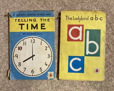 Vintage Ladybird Books - Telling The Time - The Ladybird ABC 1962 • £4