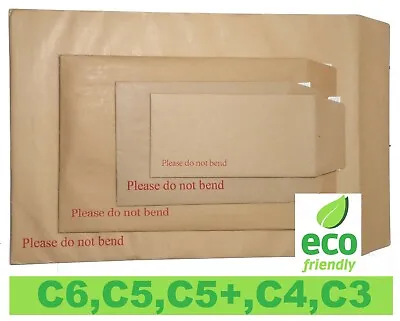 Please Do Not Bend Hard Card Board Backed Manilla Envelopes Brown A3 /a4 /a5 /a6 • £3.80