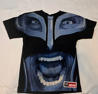 Vintage VTG Rey Mysterio WWE 2008 All Over Print Rare Black Blue T- Shirt Small • $70