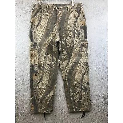 Vintage Liberty Advantage Timber Camo Cargo Pants Men’s L (38-40) Hunting USA 90 • $29.99