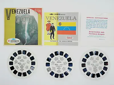 View-Master 3 Reel Packet Venezuela Nations Of The World Sawyer's #B 050 Vintage • $14.98