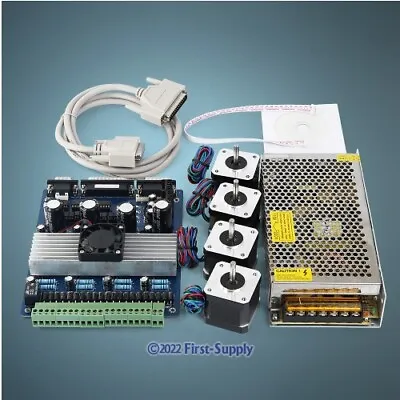 CNC Kit With TB6560 4 Axis Standard Version Driver Board & HB Motor/PSU • $190.25