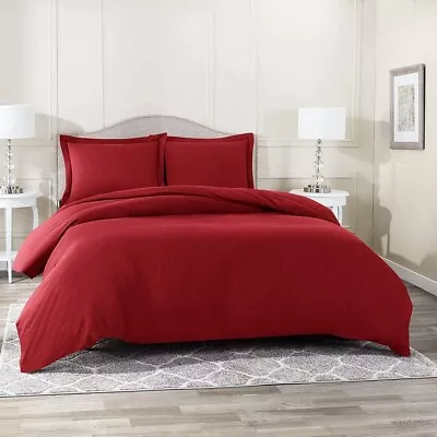 1000TC Glorious Soft Bedding Item 100%Egyptian Cotton Burgundy Solid All UK~Size • £58.99