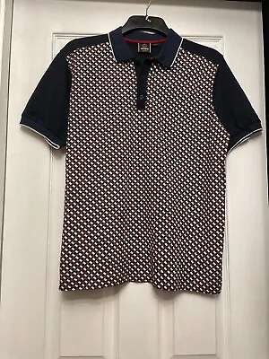£28.99 • Buy Merc London Xl Polo Shirt, Short Sleeves, Patterned, Navy,new