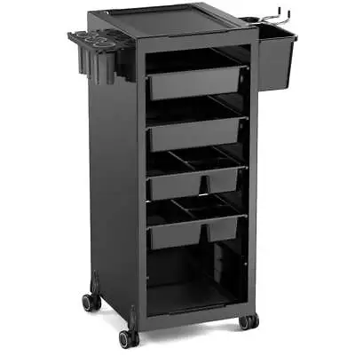 Hair Styling Salon Trolley Cart With Wheels & Drawers For Barber Beauty Tattoo • $85.99