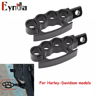 Pair Flying Knuckle Control Foot Pegs For Harley V-Rod Sportster Dyna Softail • $17.89