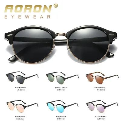 Polarized Driving Sunglasses Women Men Half Frame Eyewear Shades Classic UV400 • £5.24