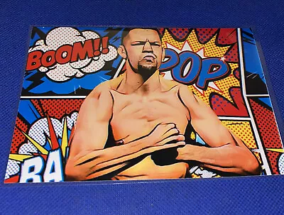 Nate Diaz UFC MMA Cartoon ACEO Pop Art Print In Sleeve BMF • $5.09