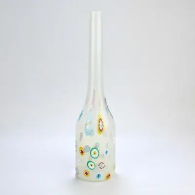 Murano Glass Bianco & Murrine Bottle Vase By Ermanno Toso For Fratelli Toso • $2400