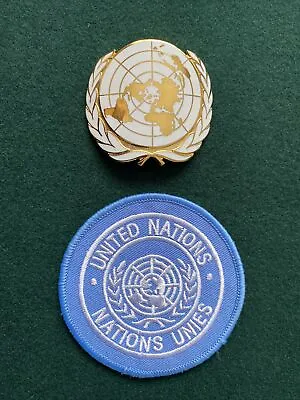 £6.75 • Buy UN Metal Beret Badge & Cloth Uniform Arm Badge Genuine British Army Issue A1D2