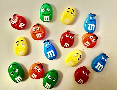 10 X M & M Sweets Candy Flatback Resin Cabochon Embellishment Card Decoration • £4.99