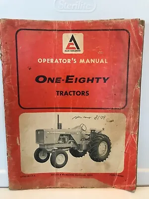 $15 • Buy Allis Chalmers One-Eighty 180 Tractor Operator's Manual Form TM-458C Original