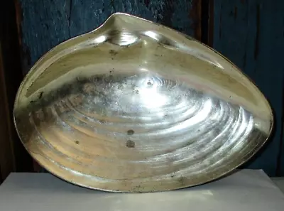 Vintage Silver Plate Nautical Clam Shell Candy Dish • $19.99