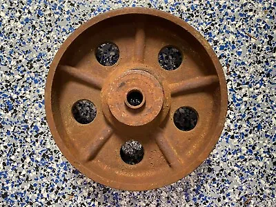 Antique Industrial Cart Wheel | 8 1/2  | Shabby Chic Decor | Vintage Mechanical • $32