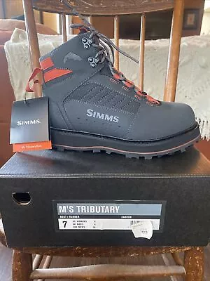 Simms Fishing Guide Wading Boot Vibram Rubber Sole  Men’s Sz 7 NEW IN BOX • $90.95