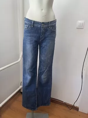 7 For All Mankind Jeans Blue High Waist Bootcut Size 30 Sk19 • £24.76