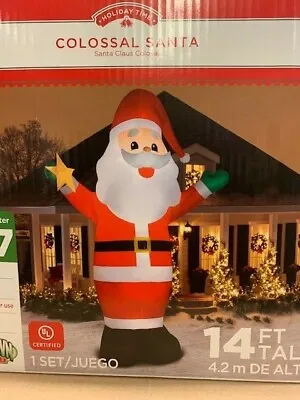 14 FT Colossal Giant Santa Gemmy Christmas Airblown Inflatable Yard Decor     • $87.99
