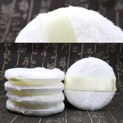 3Pcs Makeup Powder Puff Dusting Powder Puffs For Compact Fluffy Round Puff • $8.17