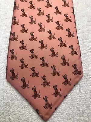 Disney Mens Tie Pink With Pluto 3.5 X 60 • $24.45