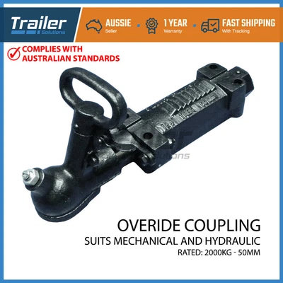 $75.95 • Buy Hydraulic Trailer Coupling Hitch Override Over Ride Mechanical Brake Bracket 2T
