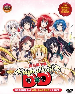 DVD Anime Uncut High School DXD Season 1-4 Series (1-49 End) + 4 OVA English Dub • $29.99