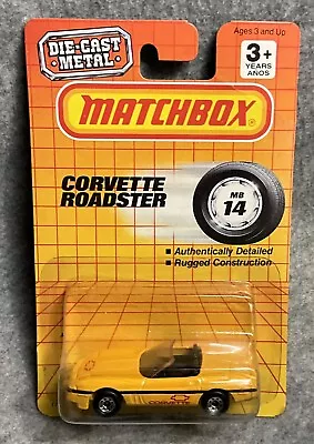 1990 Matchbox Corvette Roadster #14 • $2.25